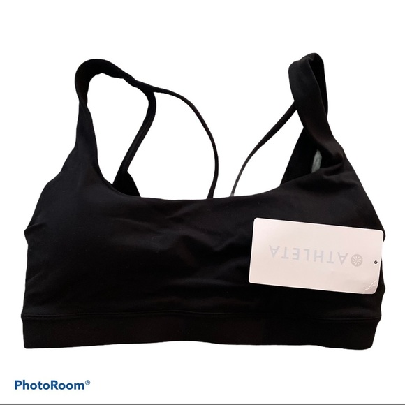 Athleta Other - Athleta A-C Exhale Bra Powervita Black NWT XS
